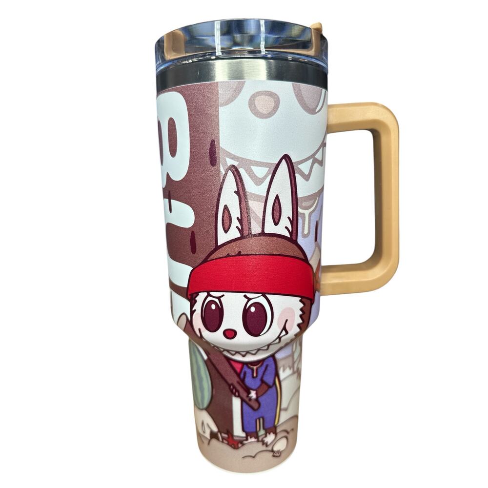 LTBrwn01. Labubu Brown Tumbler 40oz
